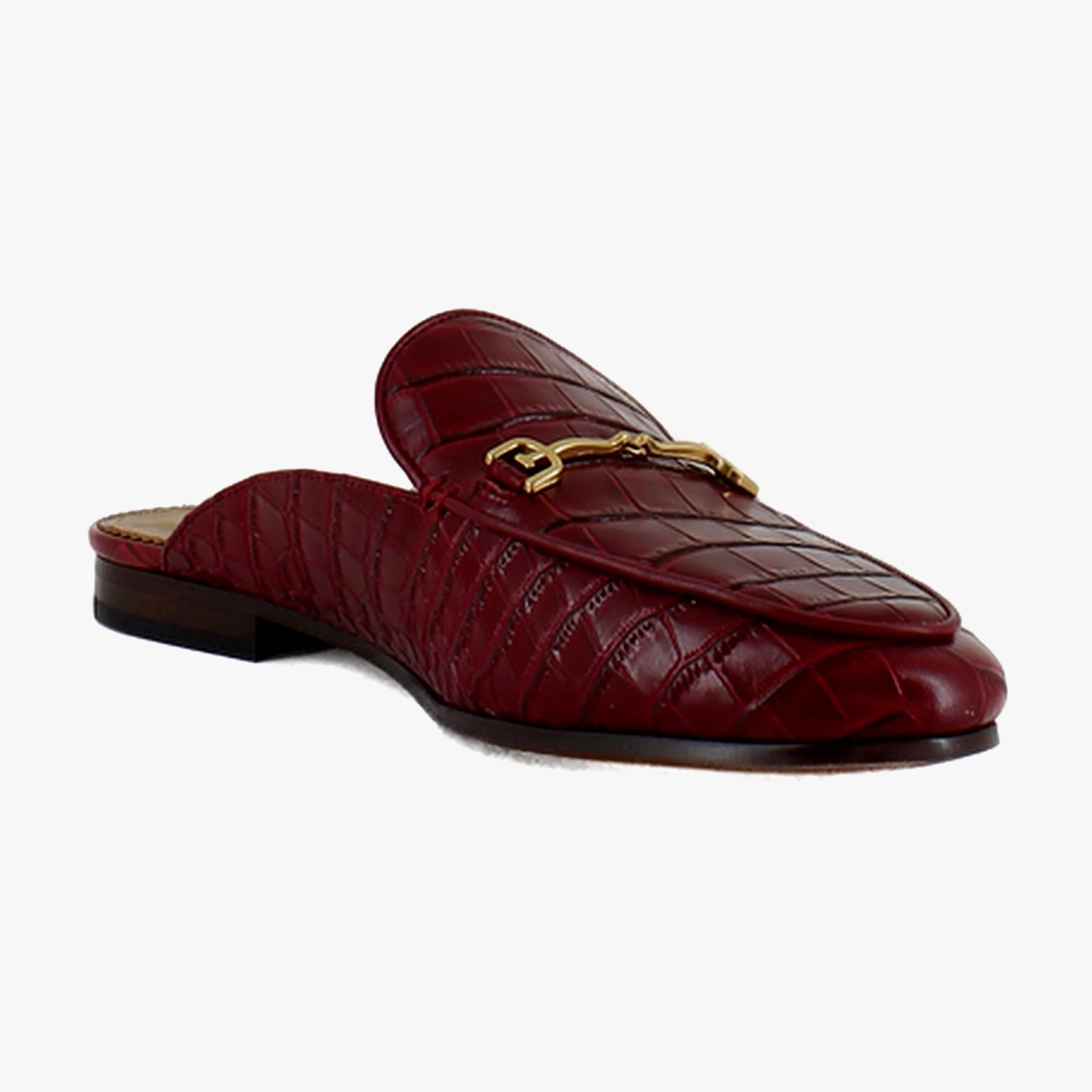 Red Crocodile Leather