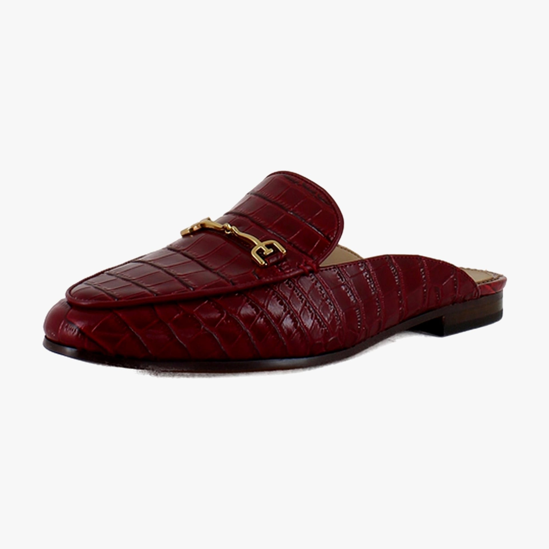 Red Crocodile Leather