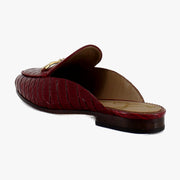 Red Crocodile Leather