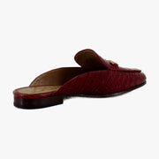 Red Crocodile Leather