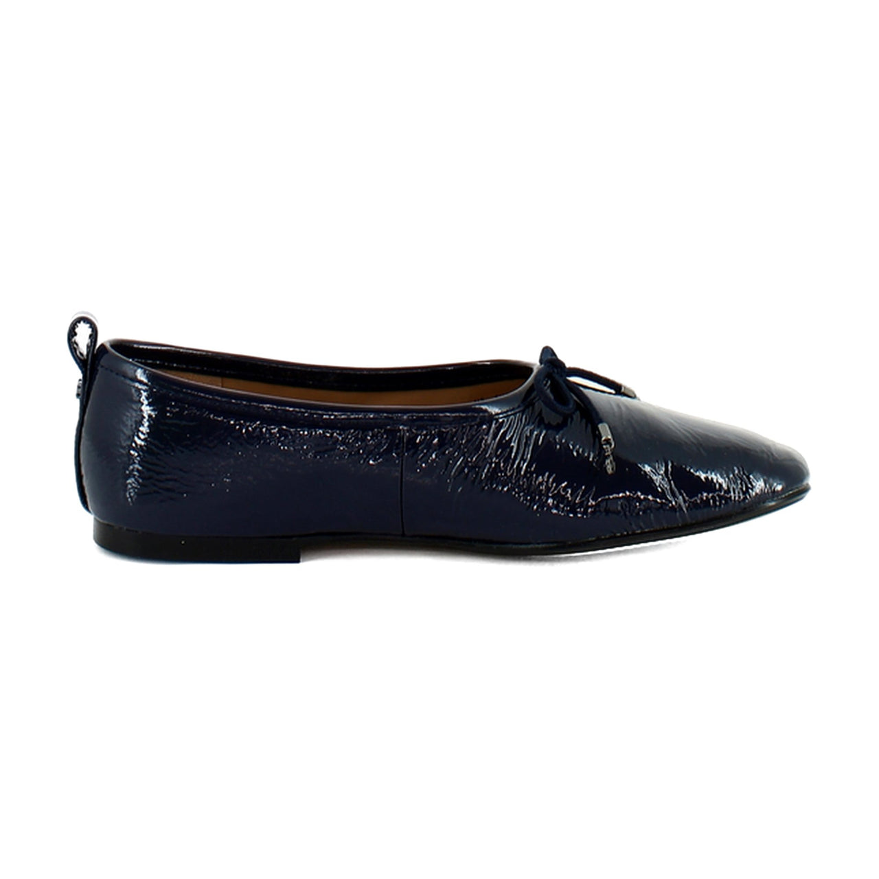 Navy Crinkle Leather
