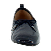 Navy Crinkle Leather