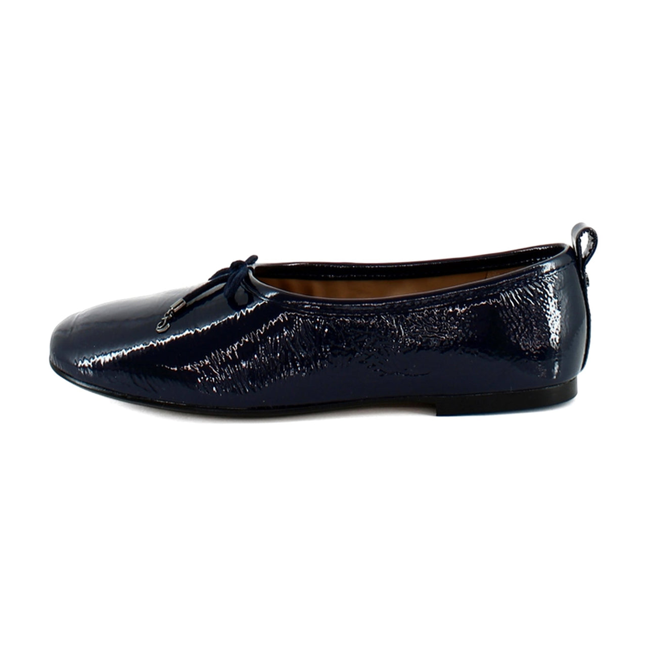 Navy Crinkle Leather
