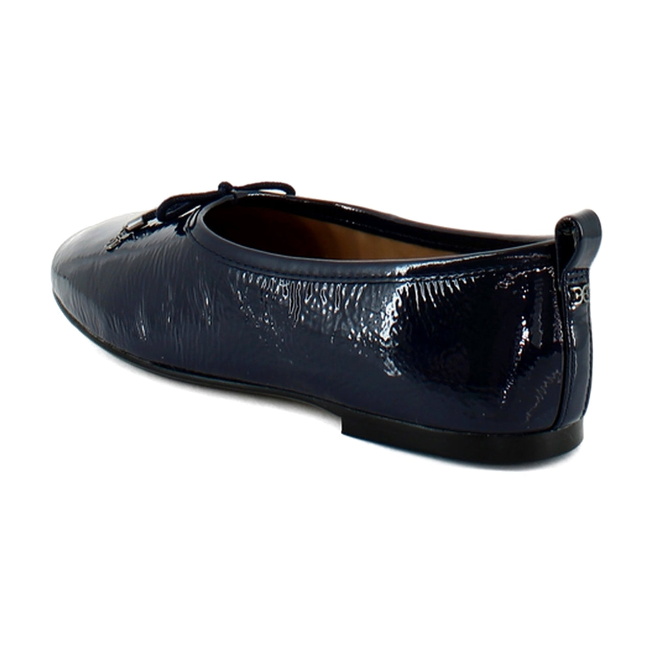 Navy Crinkle Leather