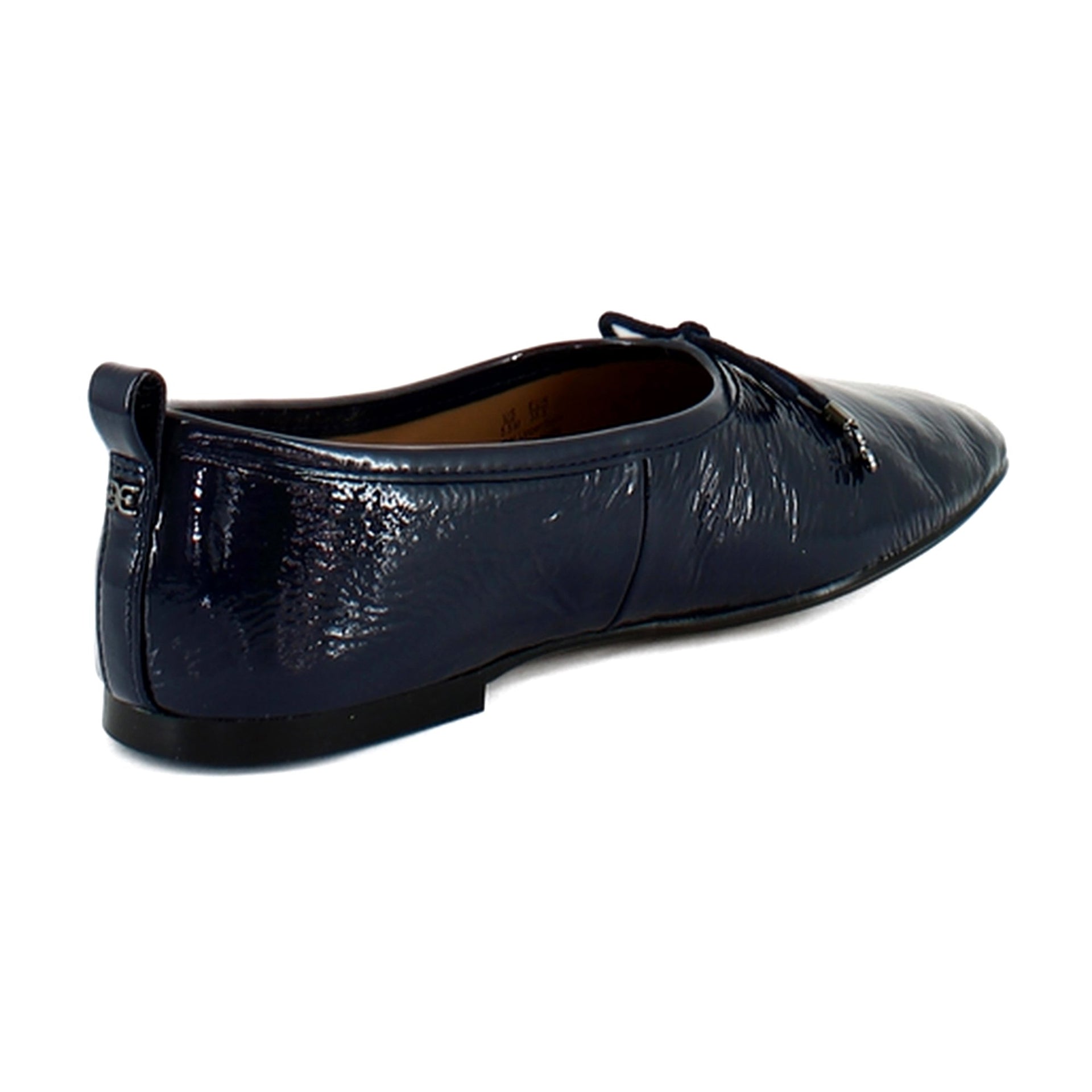 Navy Crinkle Leather