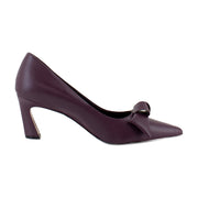 Deep Plum Purple Leather