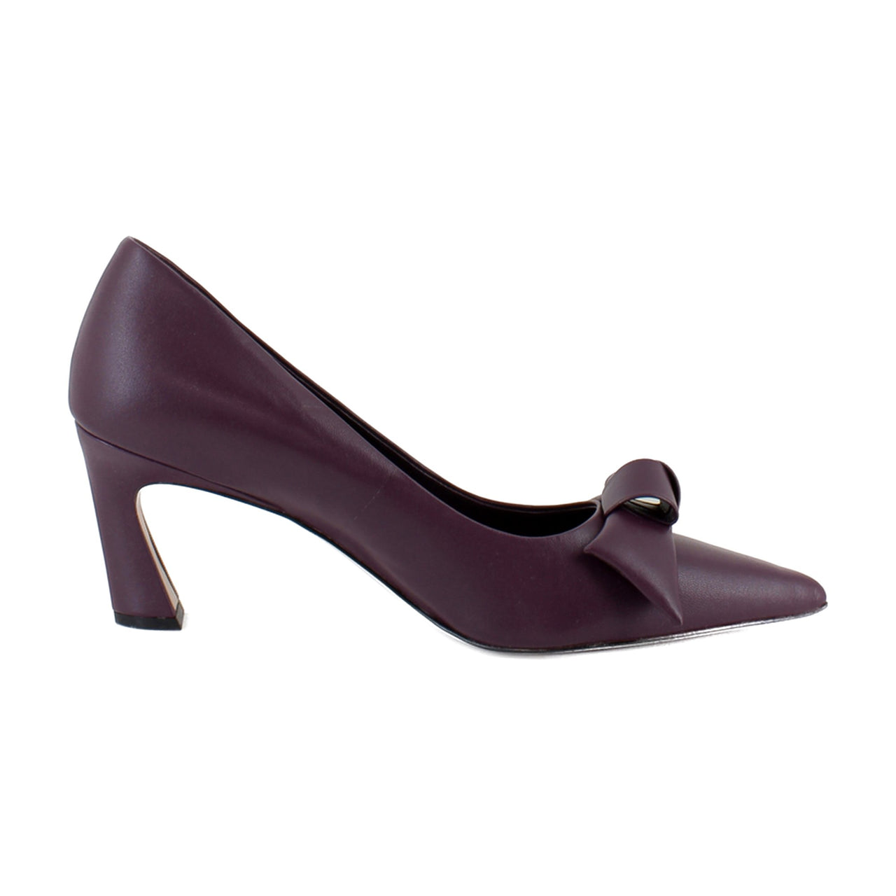 Deep Plum Purple Leather