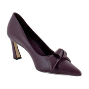 Deep Plum Purple Leather