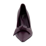 Deep Plum Purple Leather