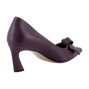 Deep Plum Purple Leather