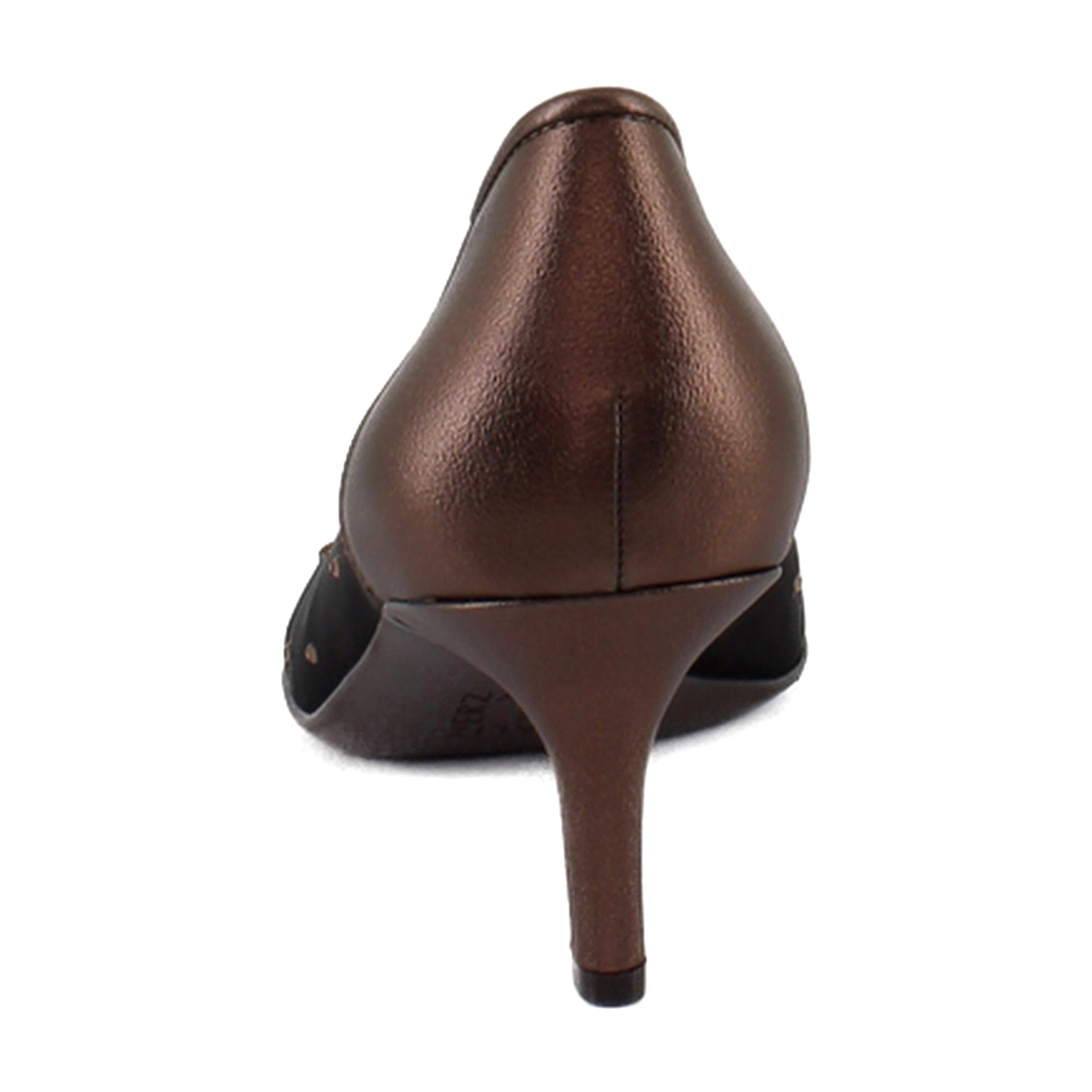 Chocolate Faux Leather & Mesh