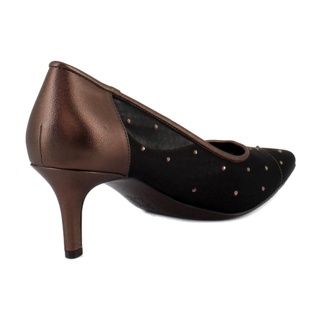 Chocolate Faux Leather & Mesh