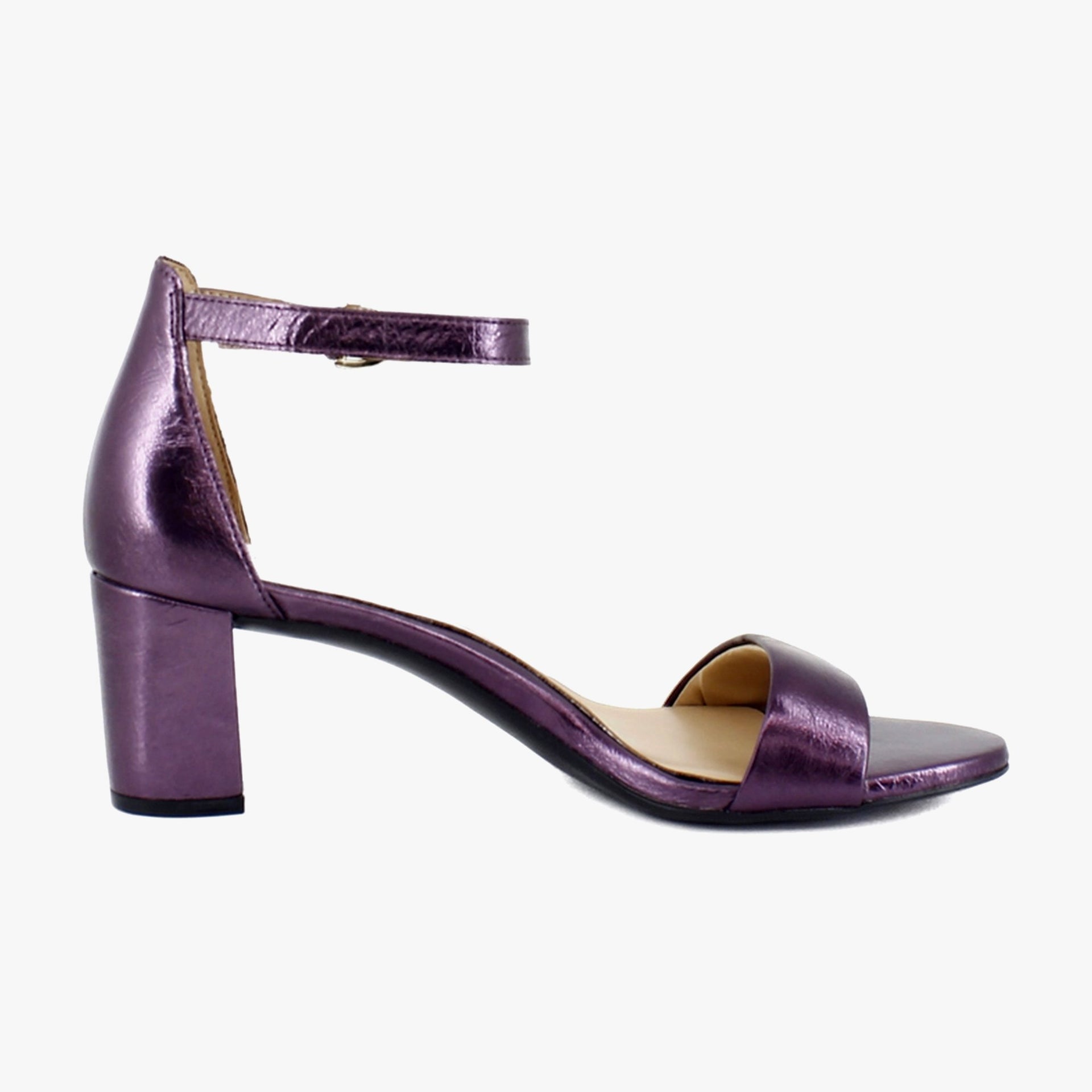 Deep Plum Purple Leather