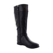Black Faux Leather