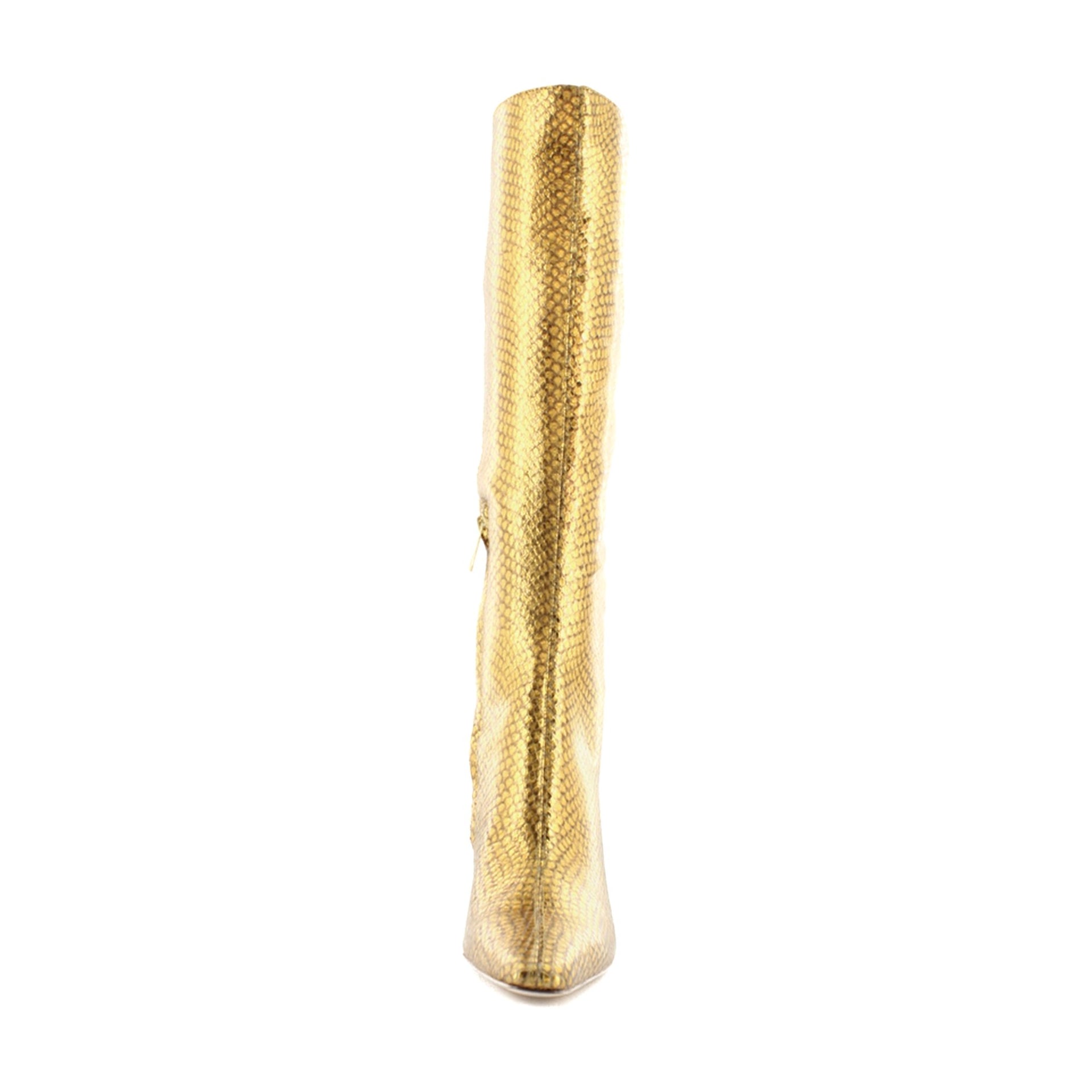 Medallion Gold Snake Wide Calf