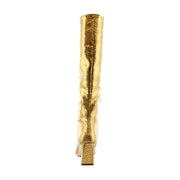 Medallion Gold Snake Wide Calf