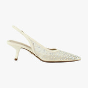 Modern Ivory Mesh Glitz