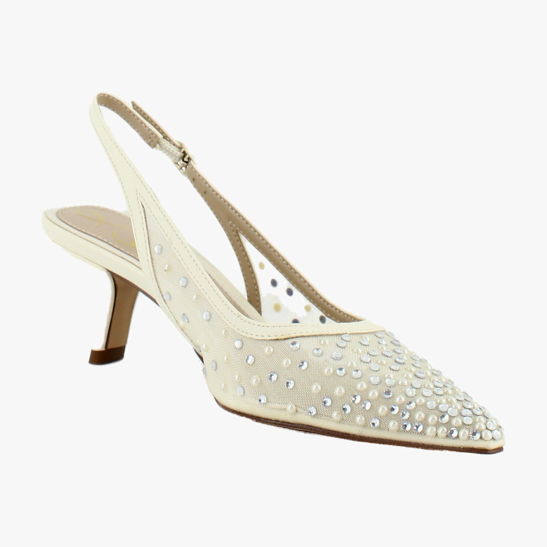Modern Ivory Mesh Glitz