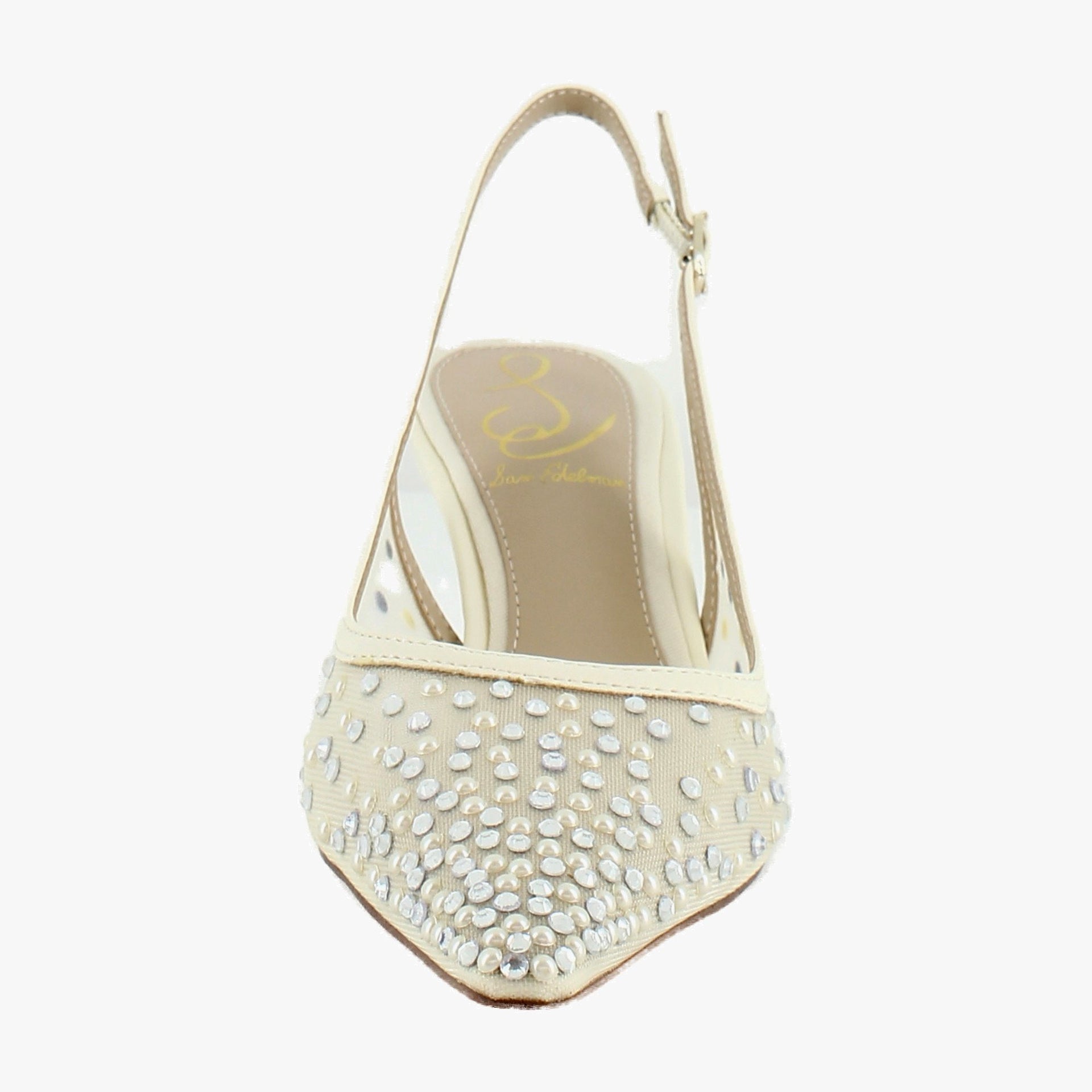 Modern Ivory Mesh Glitz