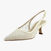 Modern Ivory Mesh Glitz