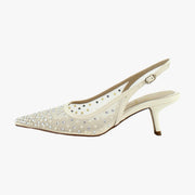 Modern Ivory Mesh Glitz