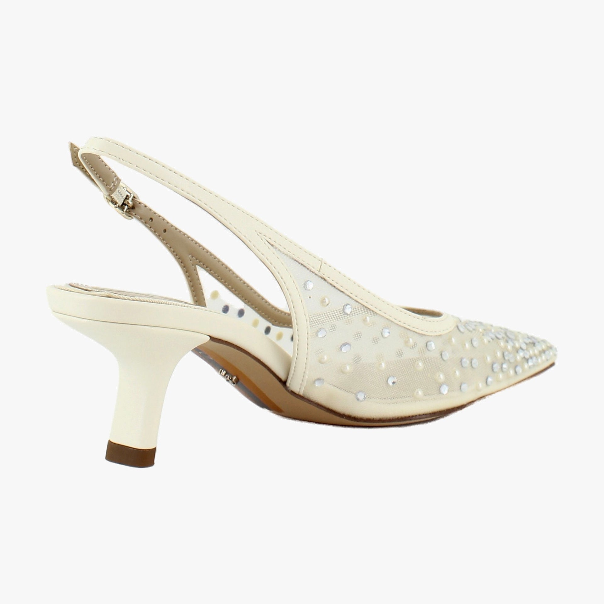 Modern Ivory Mesh Glitz