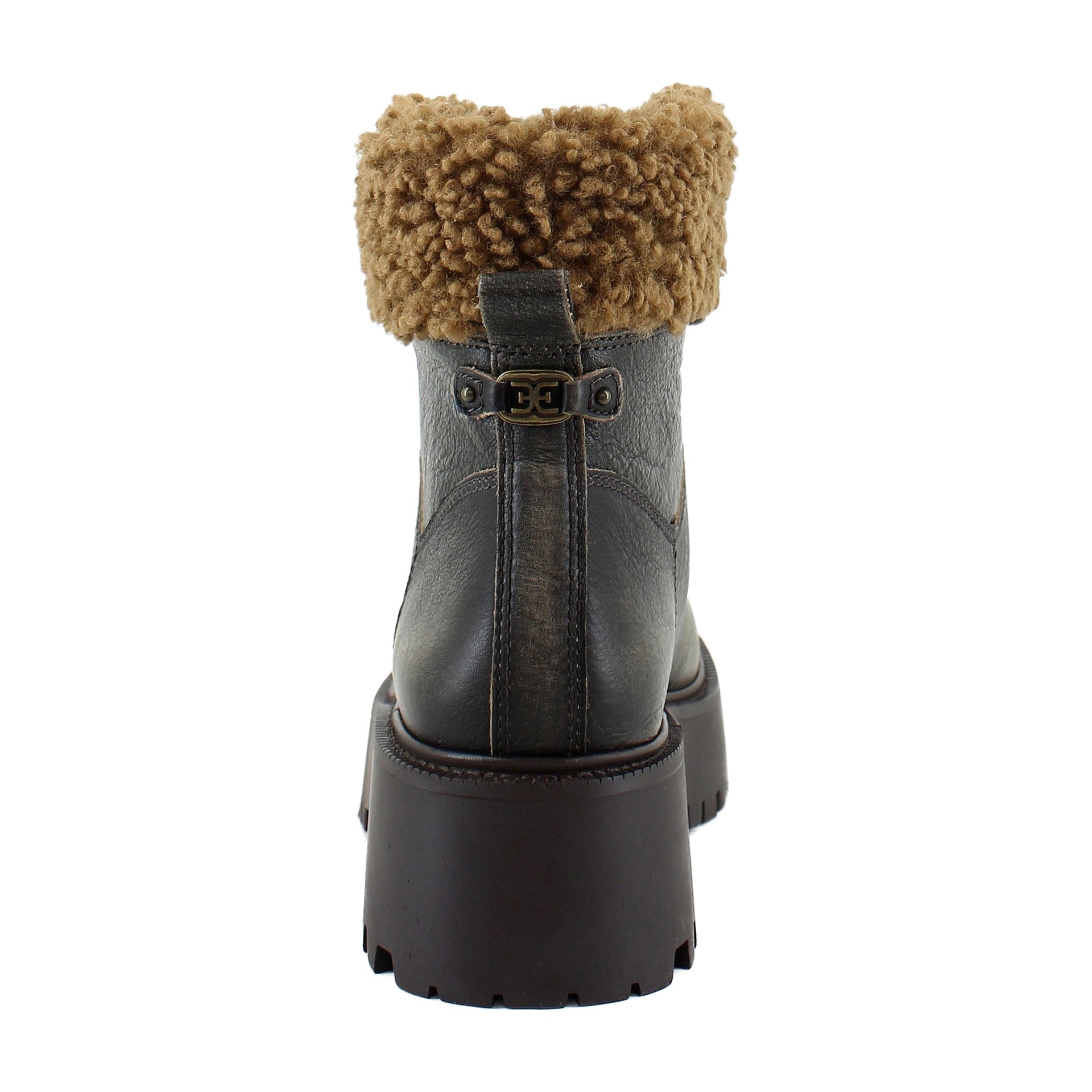 Brown Leather/Shearling