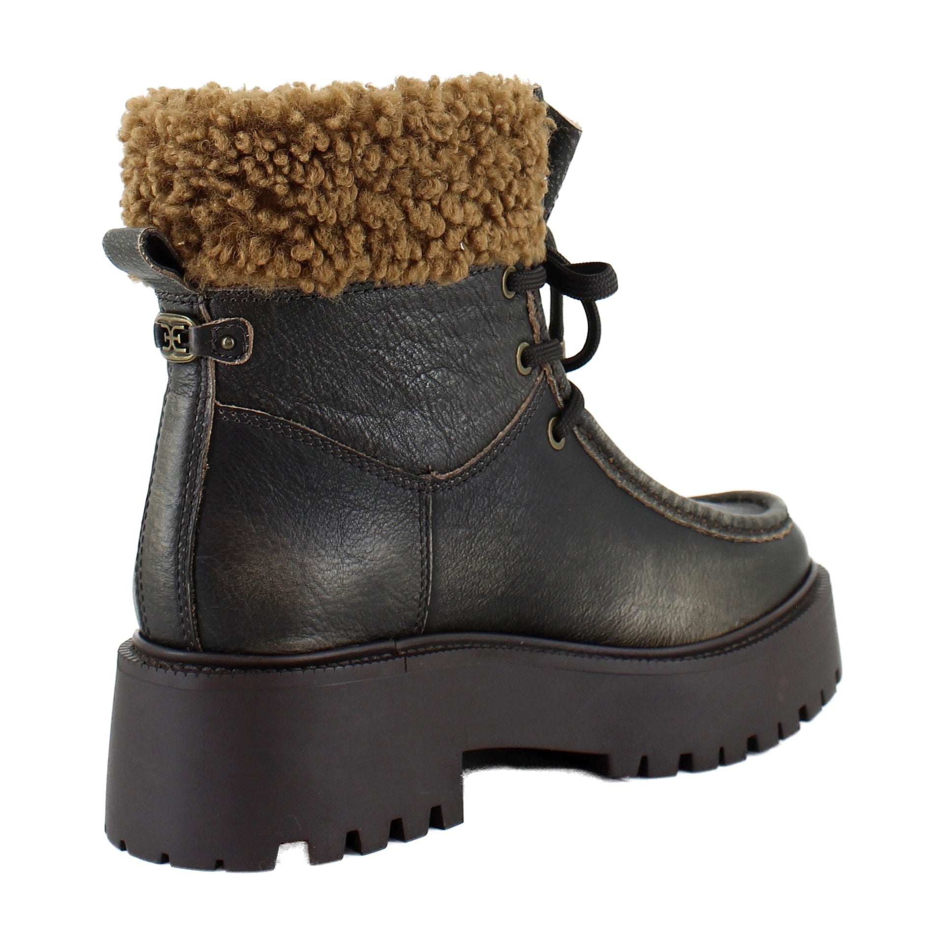 Brown Leather/Shearling