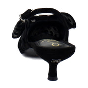 Black Polka Dot Satin