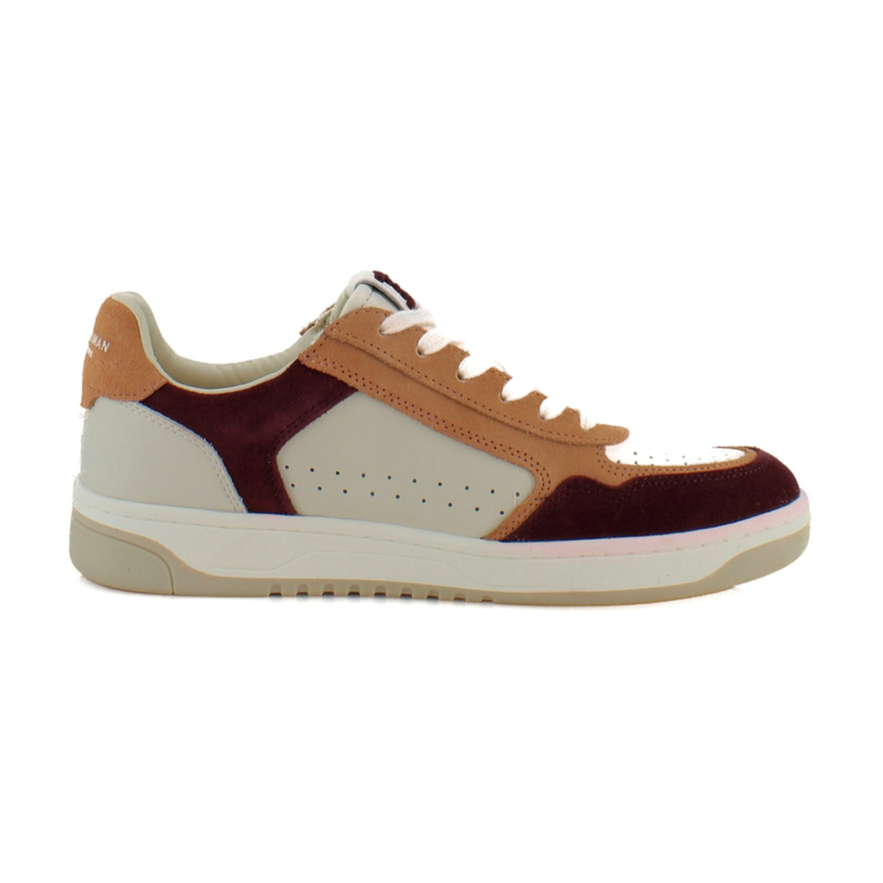 Clay/Burgundy Leather