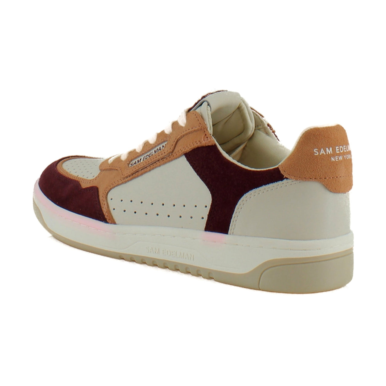 Clay/Burgundy Leather