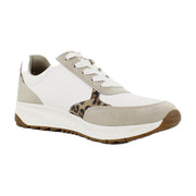 White/Leopard Leather