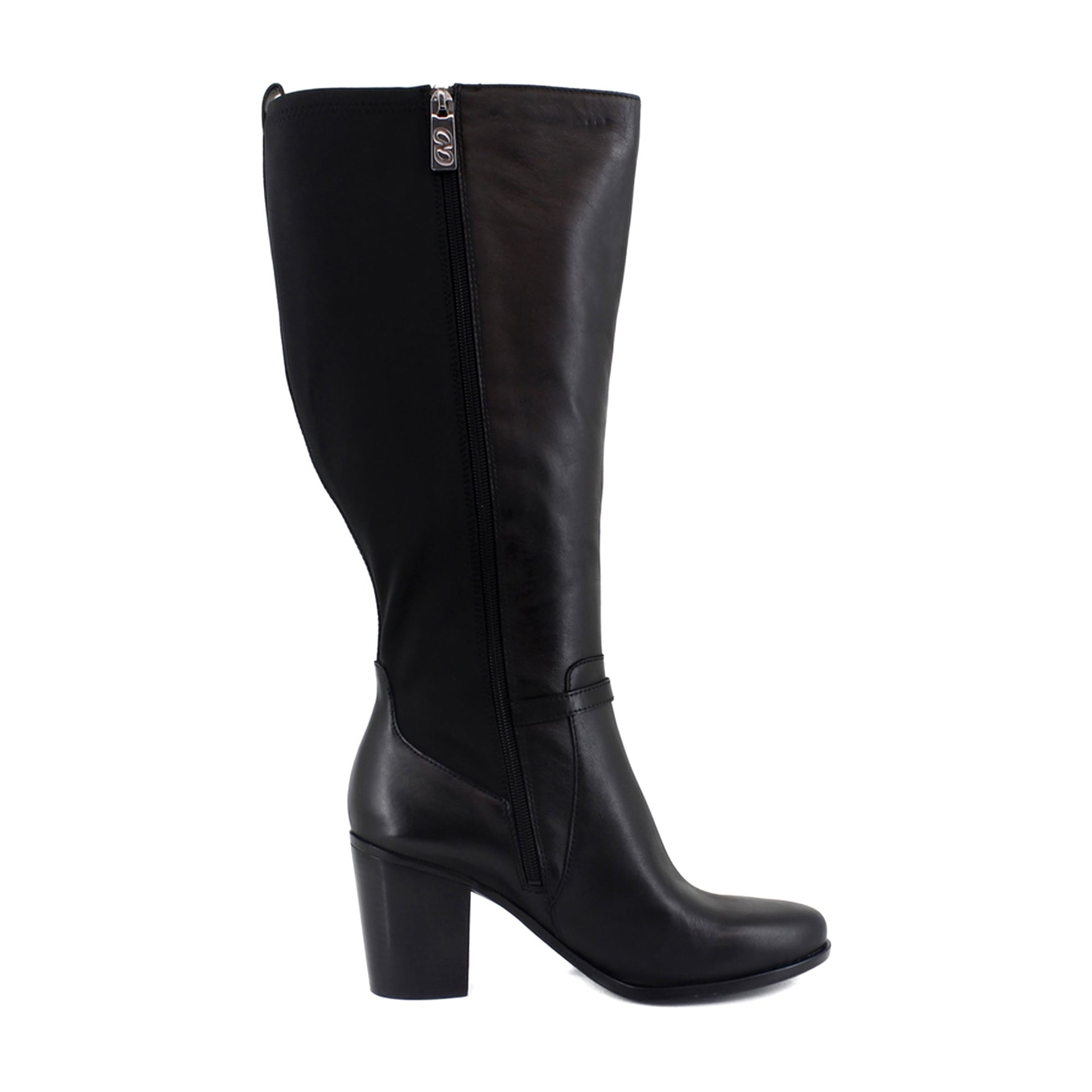 Black Leather and Fabric