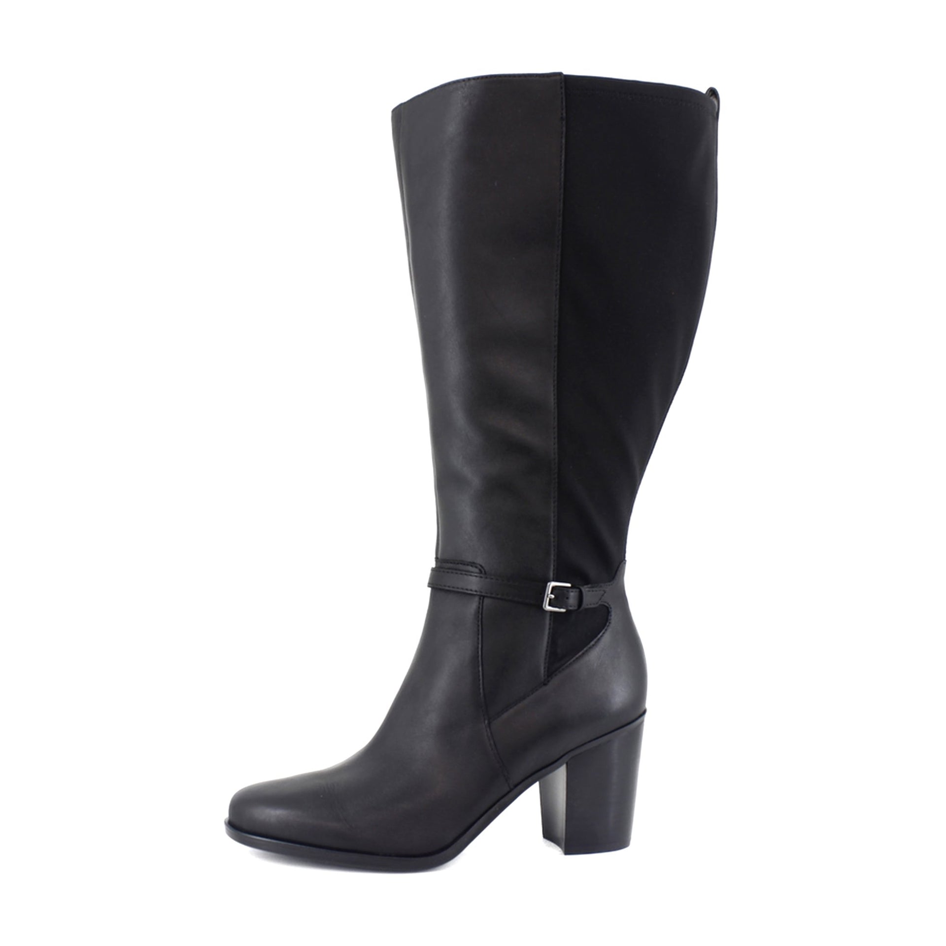 Black Leather and Fabric