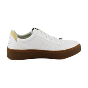 White/Yellow Faux Leather