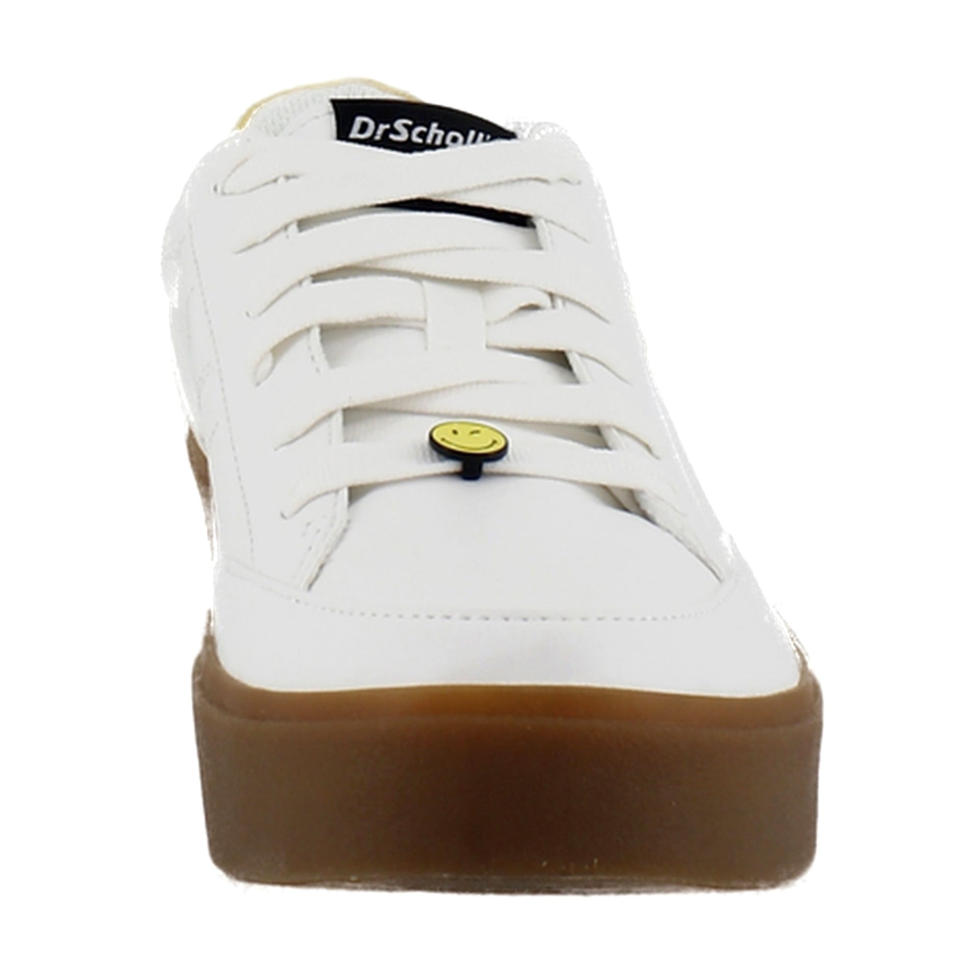 White/Yellow Faux Leather