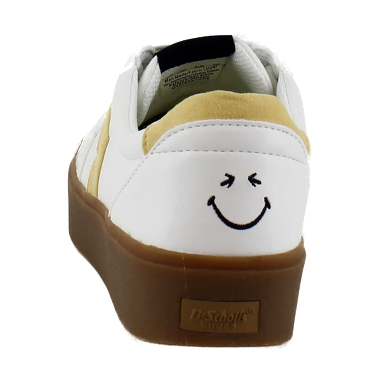 White/Yellow Faux Leather