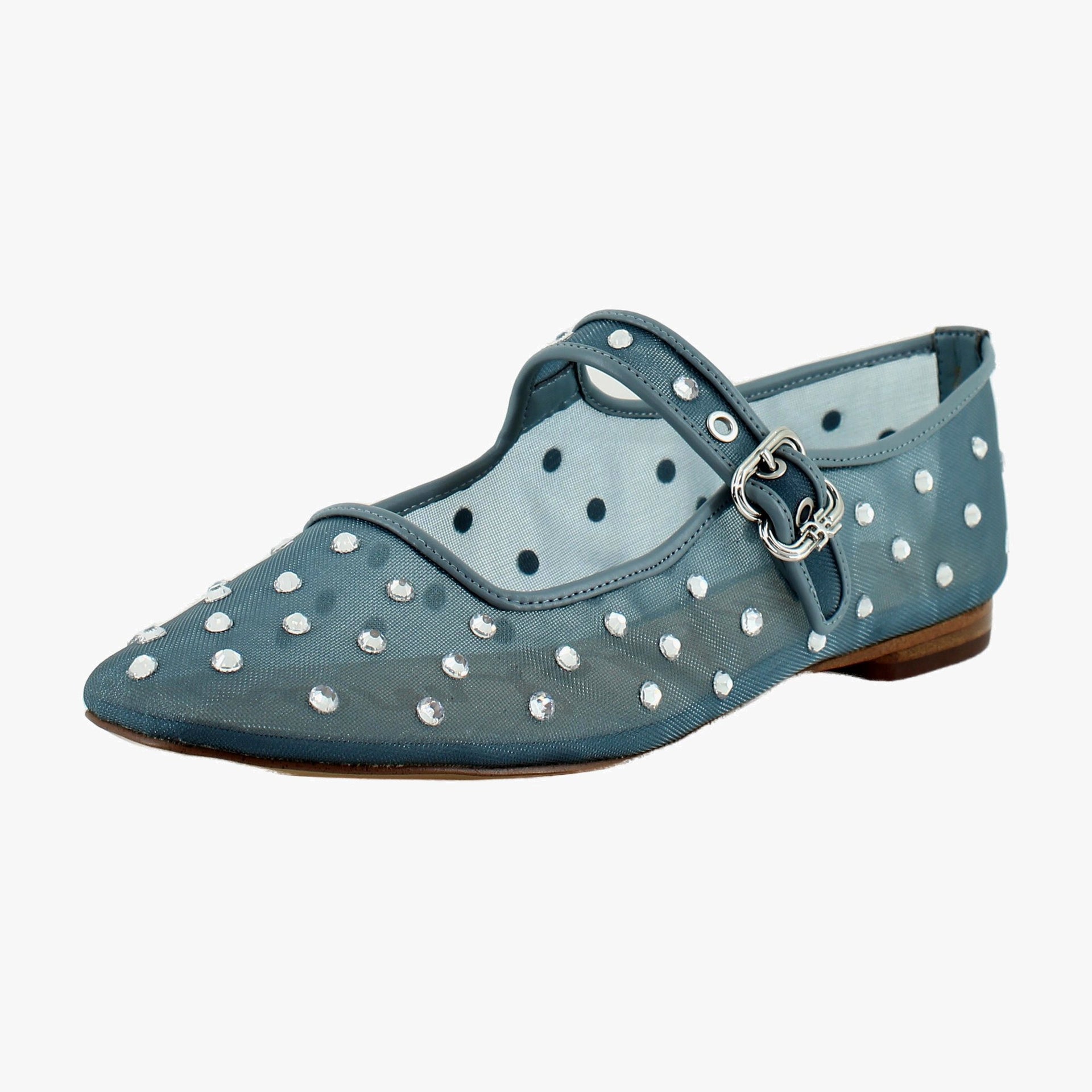 Coastal Blue Glitz Mesh