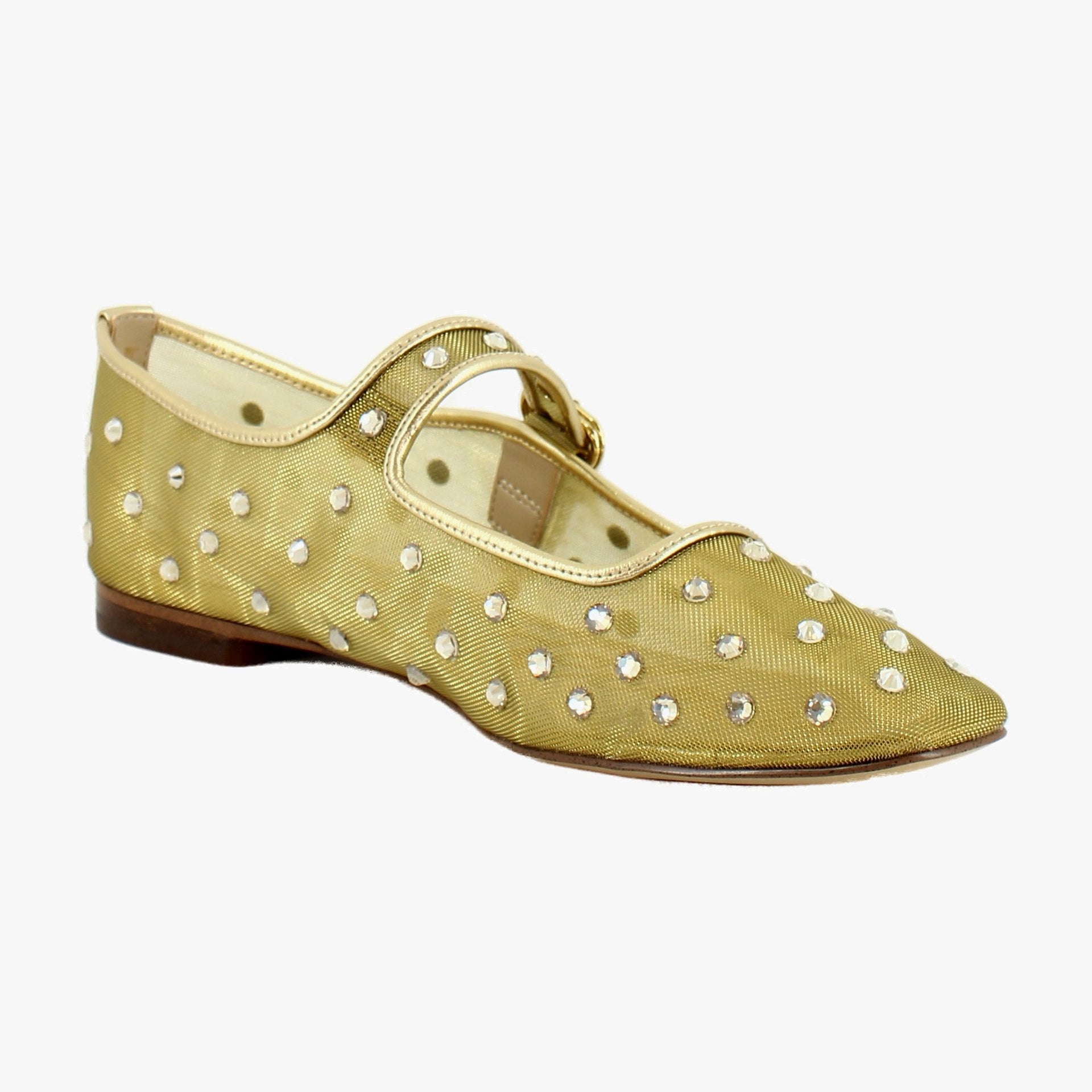 Amber Gold Glitz Mesh