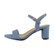 Denim Blue Metallic Twill