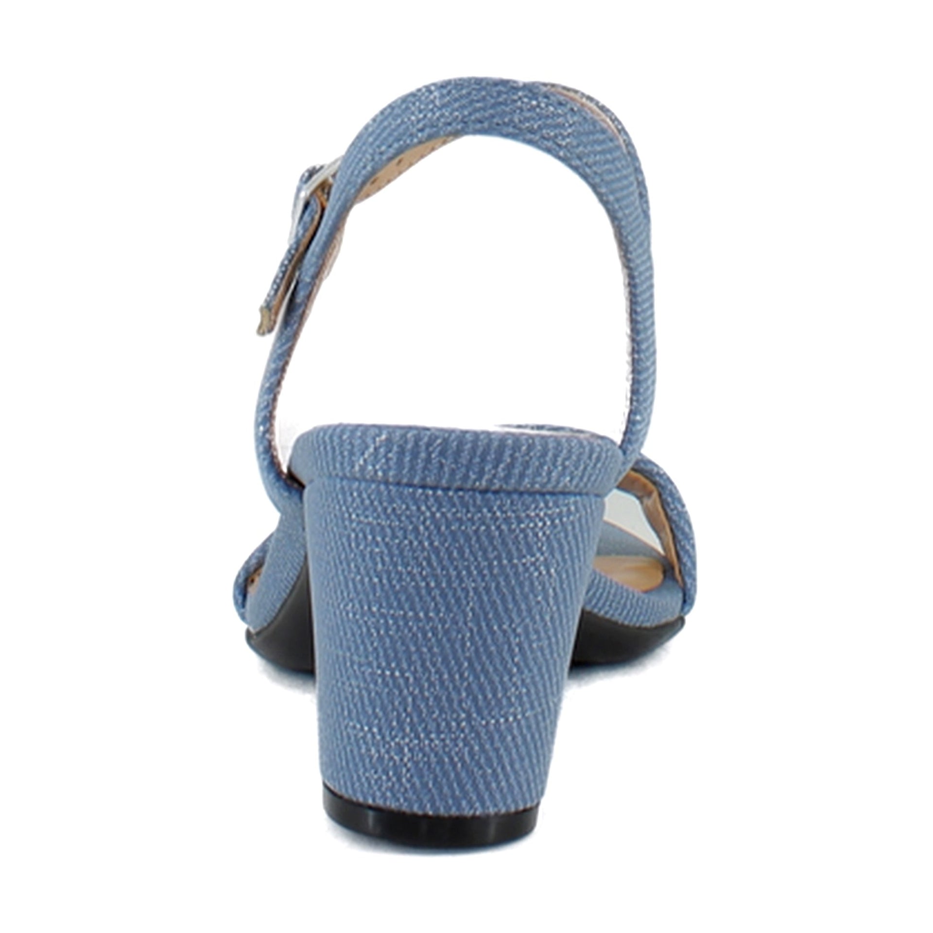 Denim Blue Metallic Twill