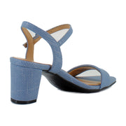 Denim Blue Metallic Twill