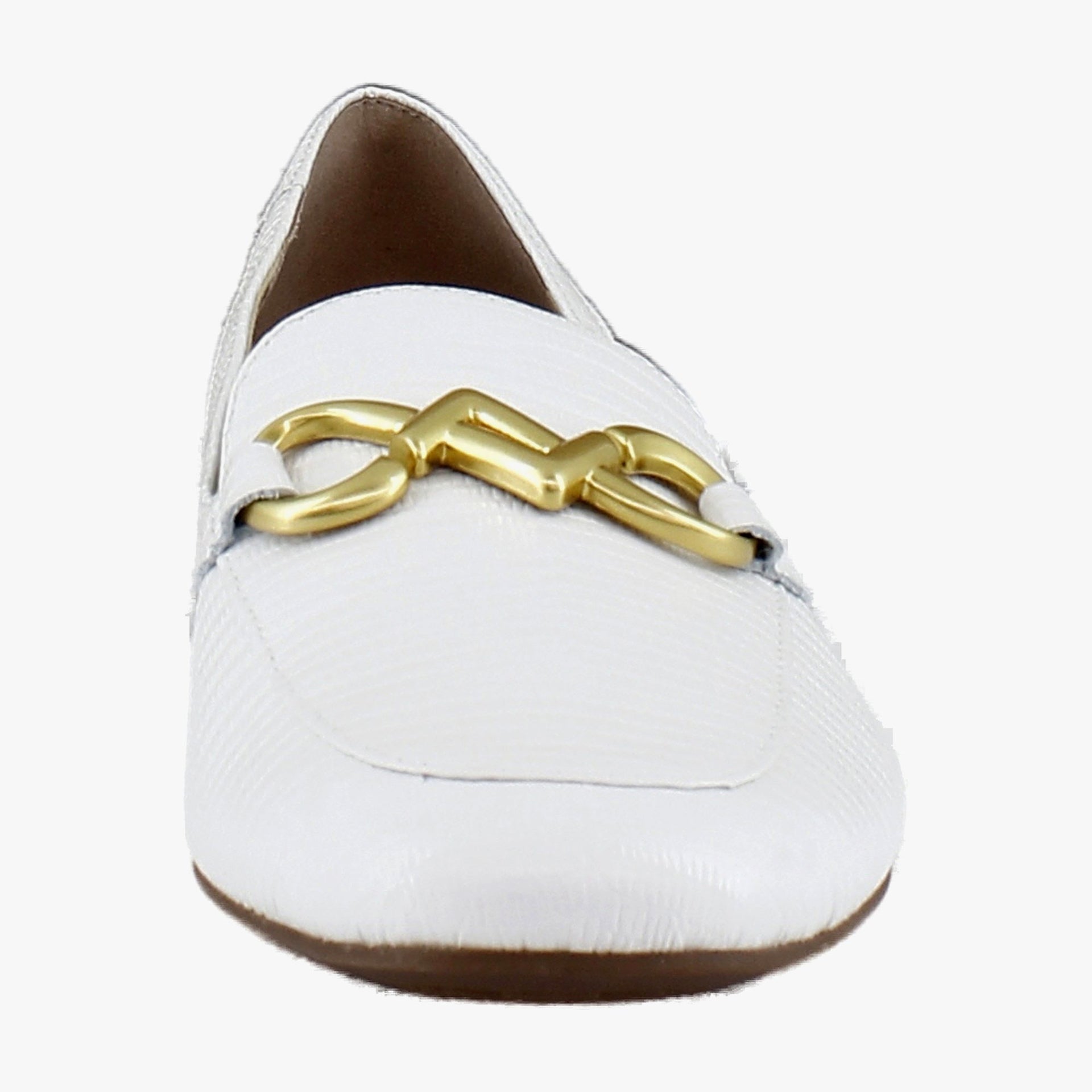 Warm White Lizard Leather