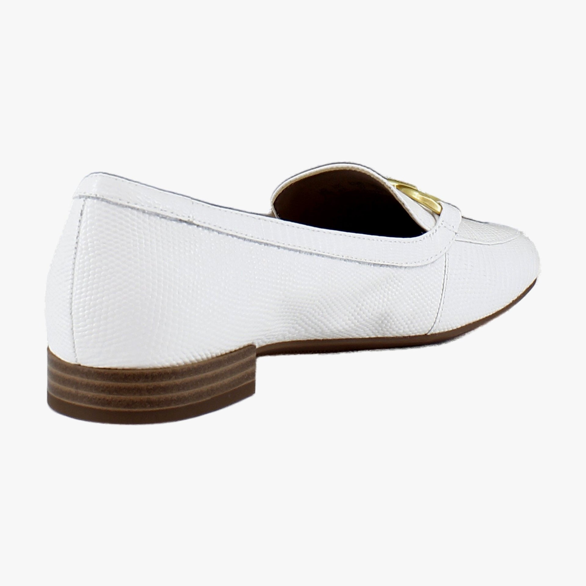 Warm White Lizard Leather