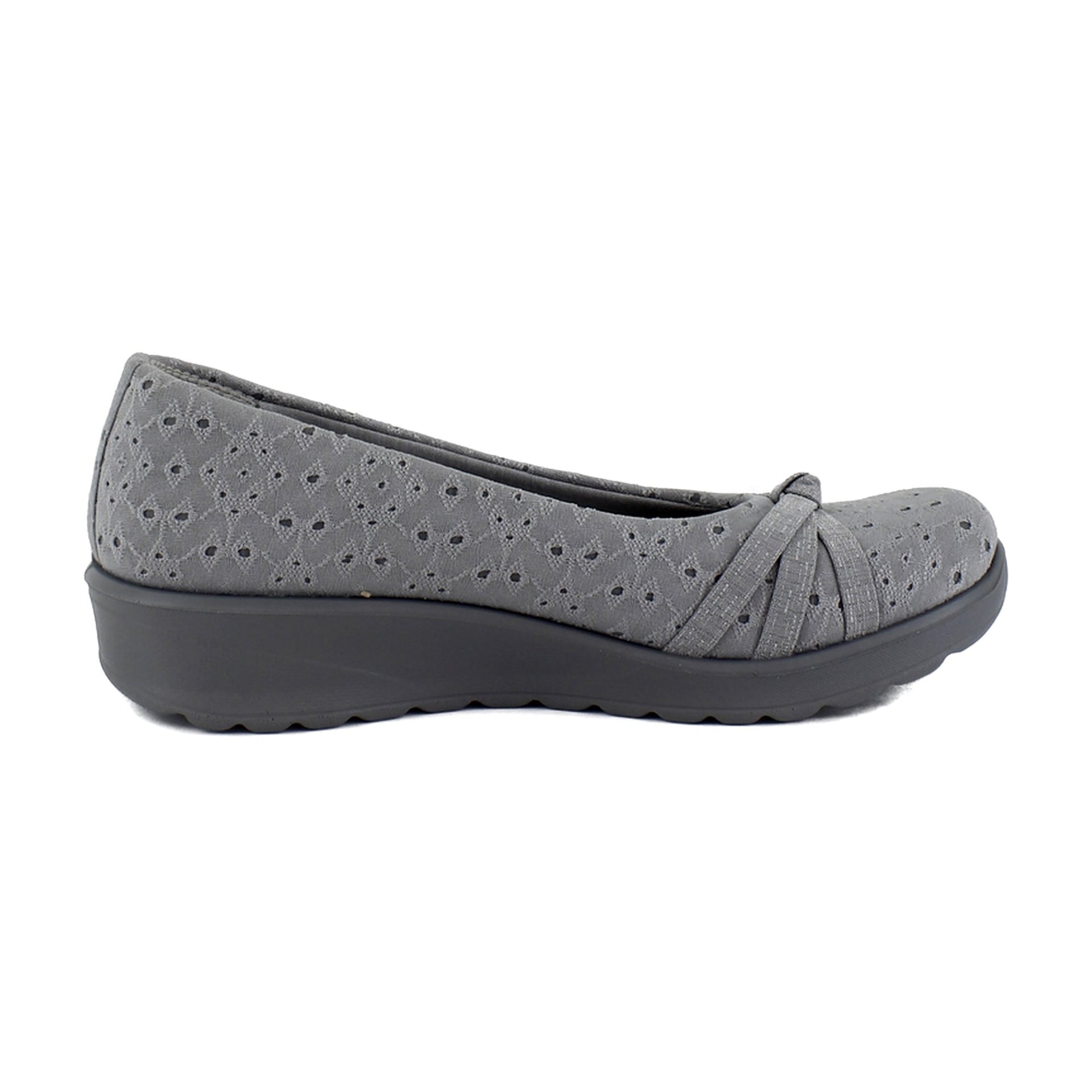 Grey Floral Dot Fabric