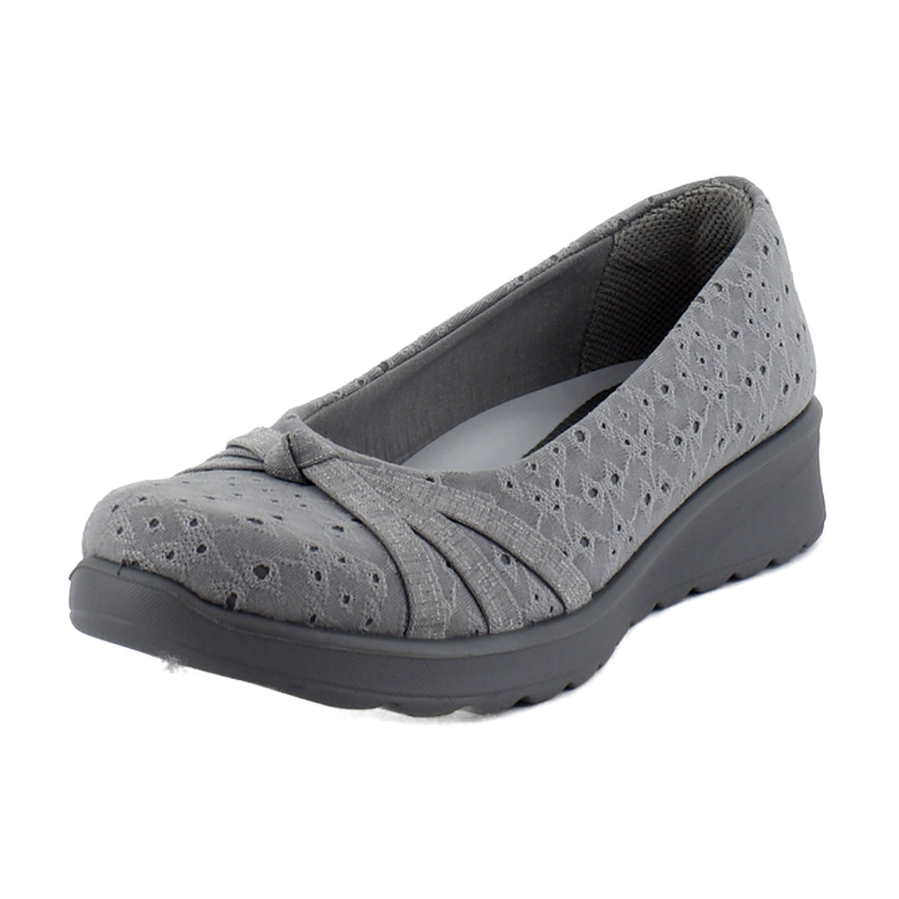 Grey Floral Dot Fabric