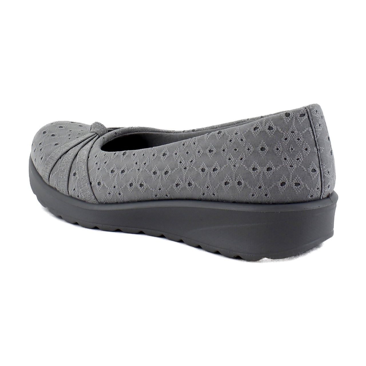 Grey Floral Dot Fabric