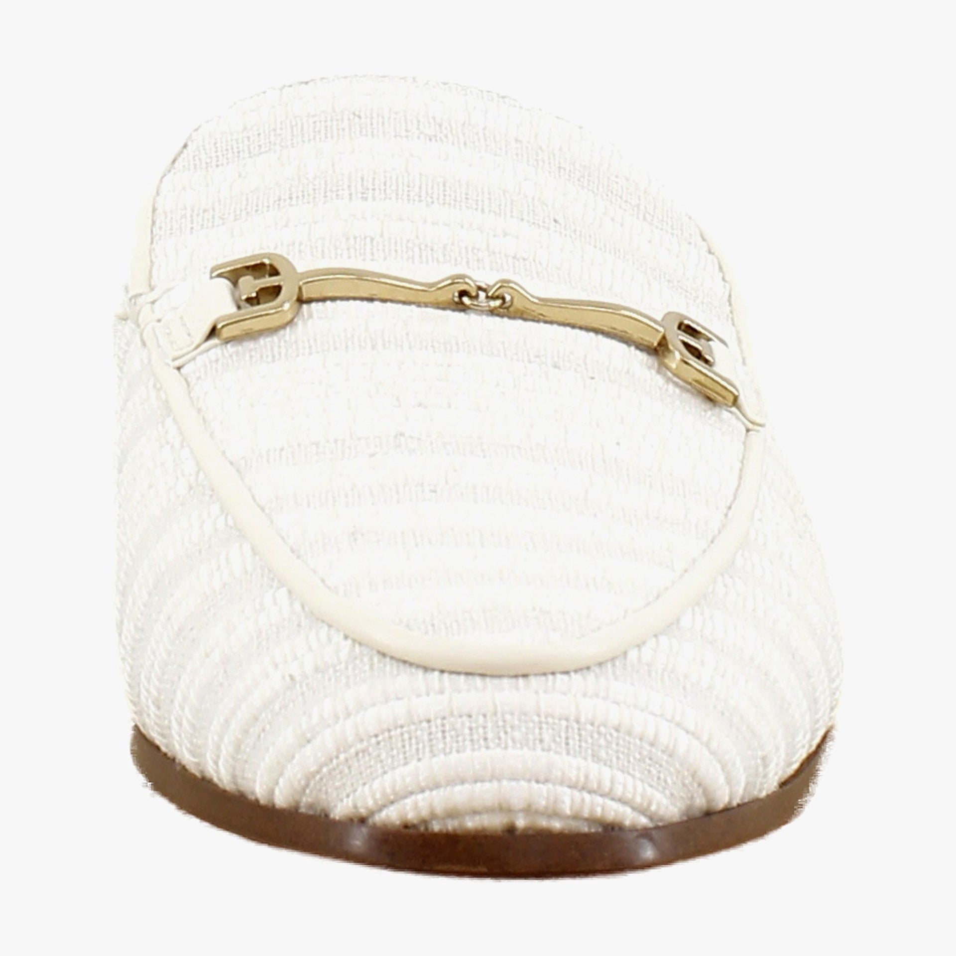 White/Natural Striped Linen