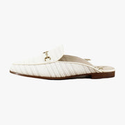 White/Natural Striped Linen