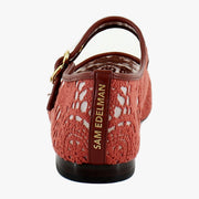 Warm Sienna Floral Crochet